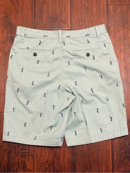 George [g] Men’s Chino Shorts Size 32 Mint Green All-Over Print Casual Summer - Picture 5 of 5